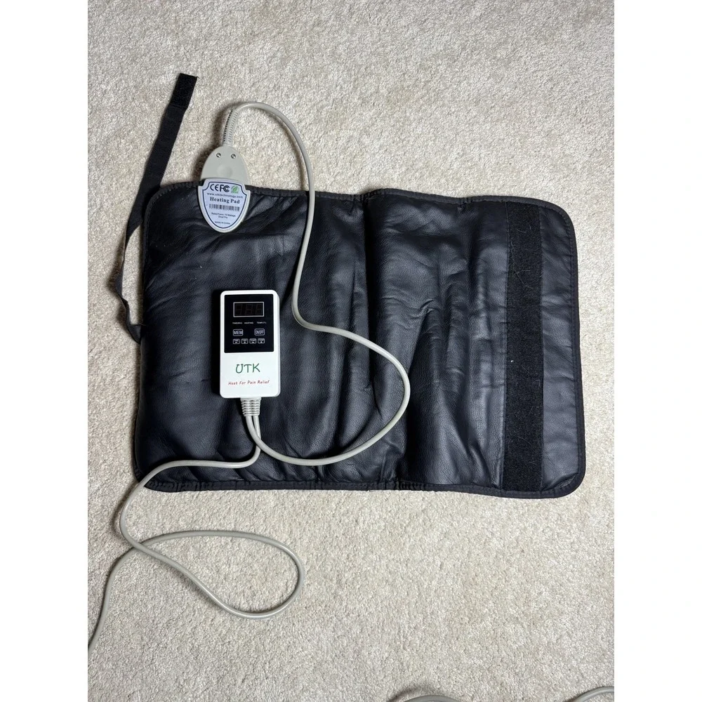 UTK Far Infrared Heating Pad Jade Pro for Pain Relief 75W Adjustable Timer Temp